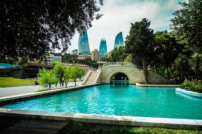 Baku City Tour and Old town without transportation service - Flame Towers and Highland Park views