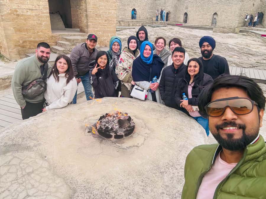 Baku: Gobustan, Mud Volcanoes, Fire Temple, & Yanar Dag Tour - Seeing Azerbaijan’s mud volcanoes