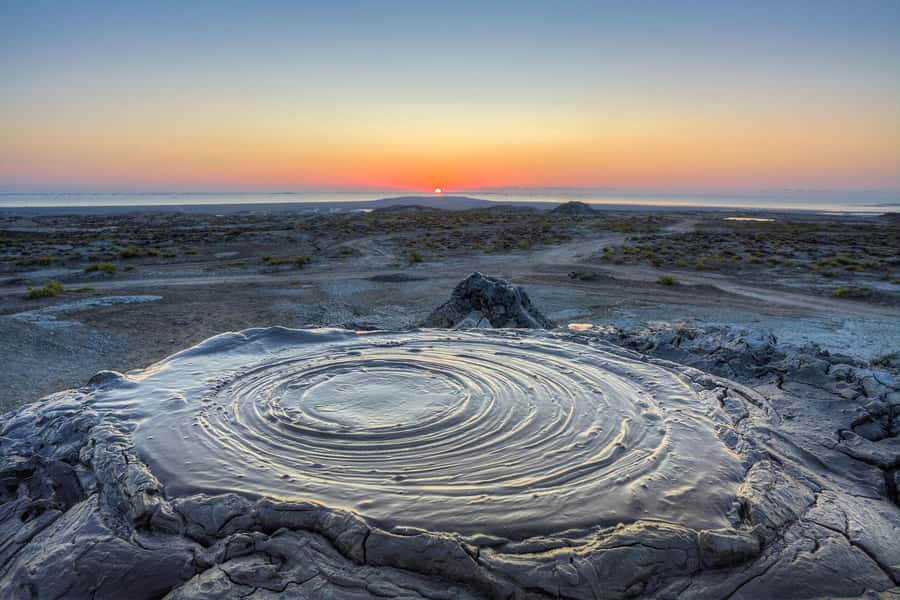 Baku:Gobustan Mud Volcanoes Temple & Entry tickets included - Lunch breaks up the long route