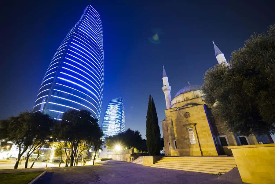 Baku Lights Night Tour with Hotel Pickup - Highland Park gives you the best opening view
