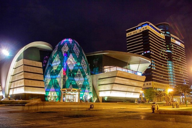 Baku Lights: the Night Tour illuminated by Baku lights - The Heydar Aliyev Cultural Center at night