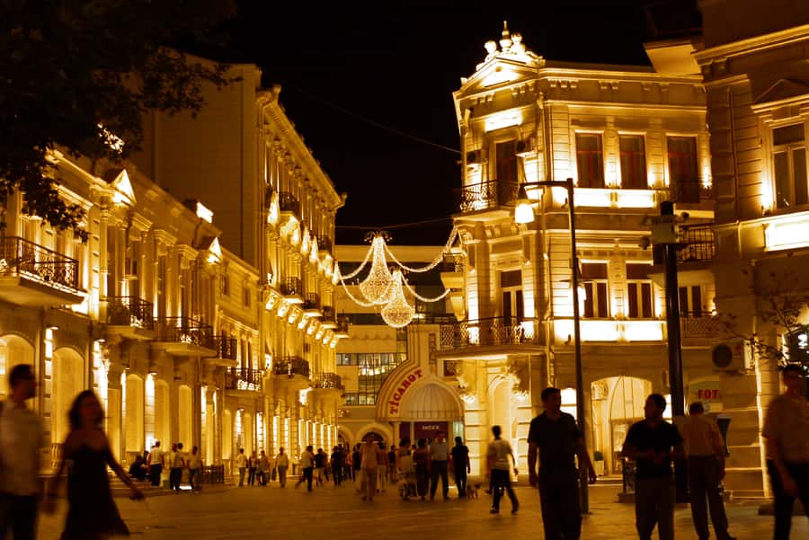 Baku Panoramic Night Tour - Highland Park and the Baku Bay panorama