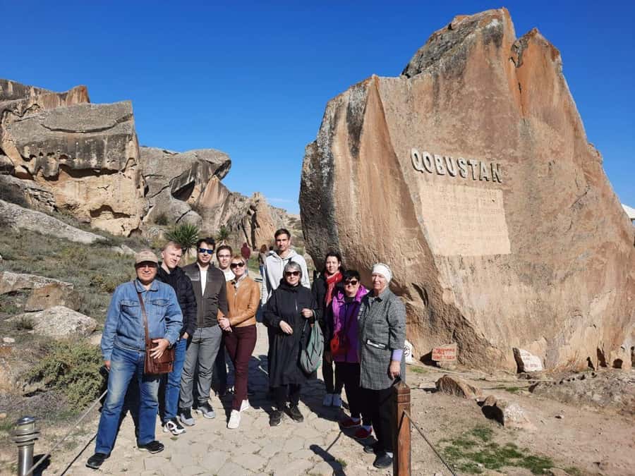 Baku Qobustan Absheron Full Day Guided Tour - Leaving Baku and visiting Bibiheybət Mosque