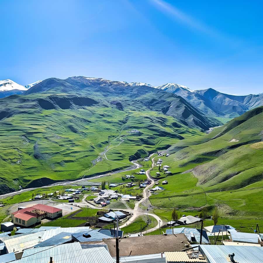 Baku to Khinaliq village, Guba, Candy Cane, w Homemade Lunch - From Baku to Candy Cane Mountain