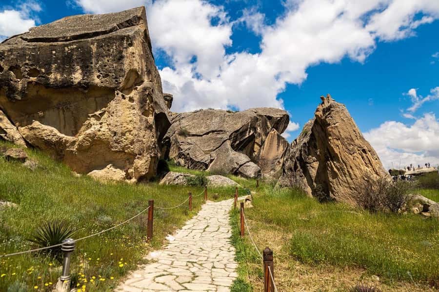 Gobustan and Fire temple Tour with Italian speaking guide - Yanardagh, where gas burns from the ground