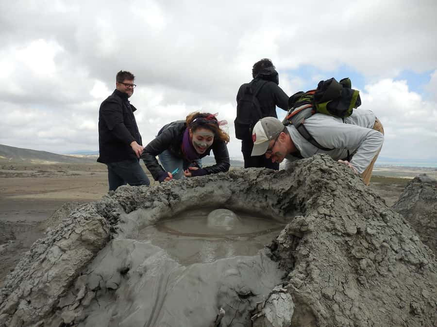 Gobustan & Mud, Fire Temple, Burning Mountain, H.A. Center - The mud volcanoes are the day’s oddball highlight