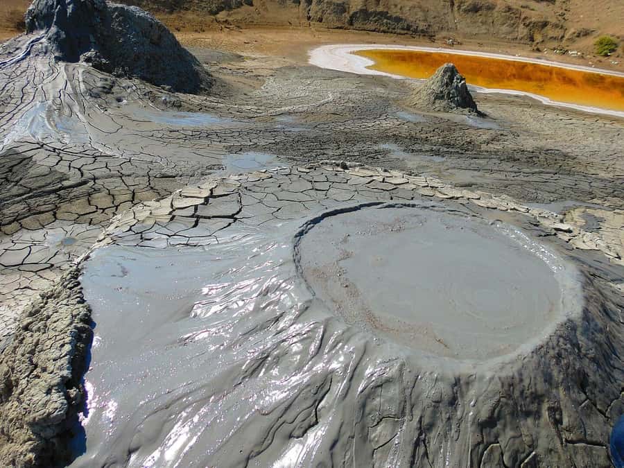 Gobustan, Mud Volcano, Burning Land and Fire Temple Tour - Yanar Dag, the hillside that burns