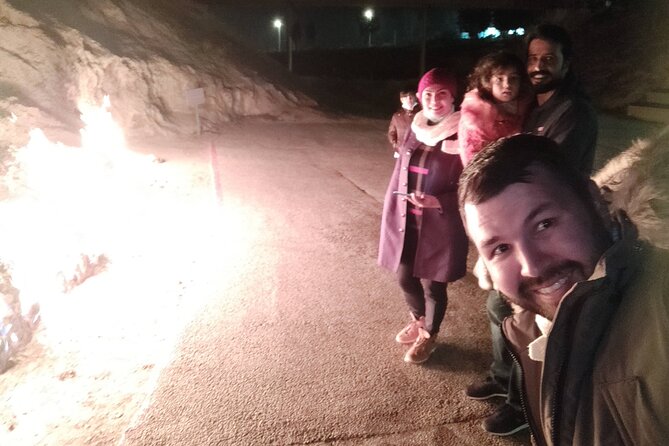 Gobustan, Mud Volcano, Burning Mountain and Fire Temple Tour - Yanar Dag, the hillside that keeps burning
