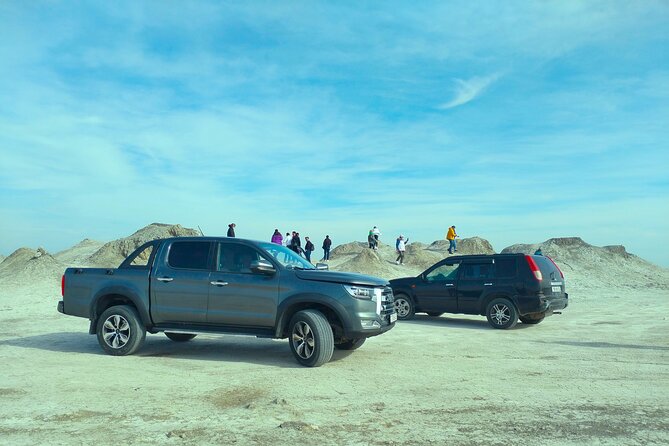 Gobustan Rock Art and Mud volcanoes PRIVATE TOUR - Reaching the mud volcanoes by Soviet car